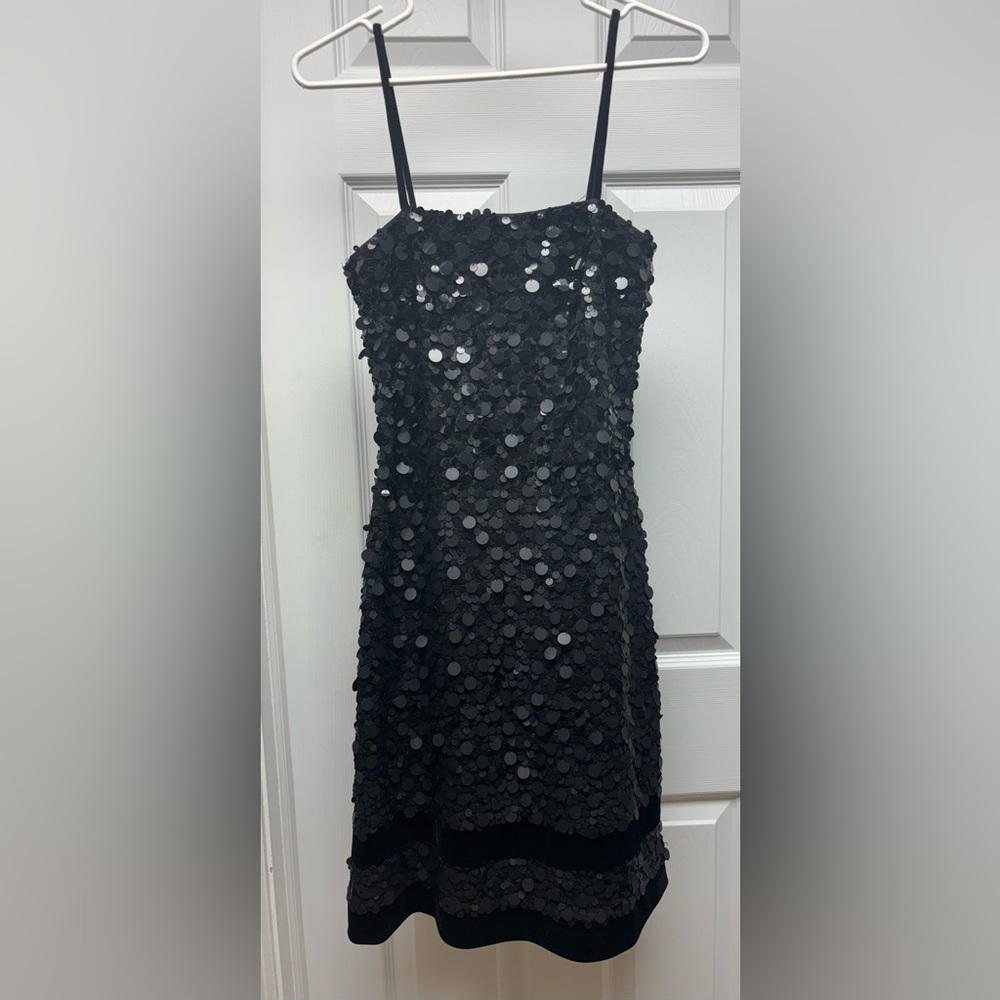Citrine Black Sequin Party Dress – Size 4